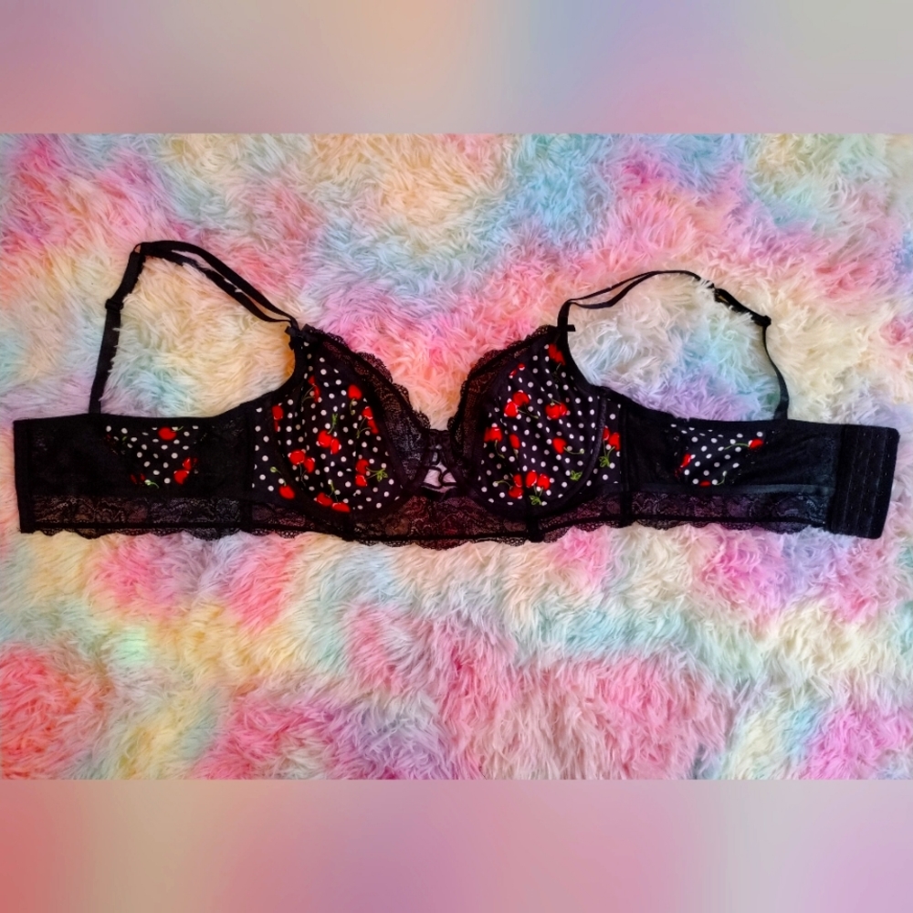 Torrid Size 1 bra cherry detail new with tags
